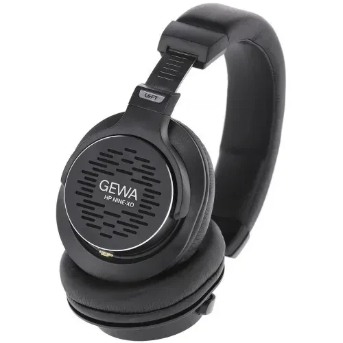 Мониторные наушники Gewa HP nine-xo открытые, полноразмерные, 32 Ом, 10 Гц–25 кГц, кабели 3 м/спиральный 1,5–4 м, адаптер 6,3 мм, чехол, сменные амбушюры