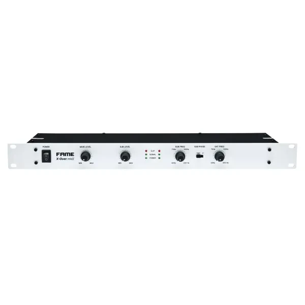 Audio X-Over MKII 19" 2-Kanal Frequenzweiche 50-30000Hz XLR Cinch Ausgänge