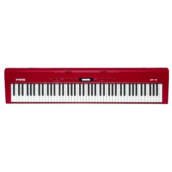 Fame Stage Piano SP-15 RD, 88 Tasten Hammermechanik, 238 Sounds, 200 Rhythmen