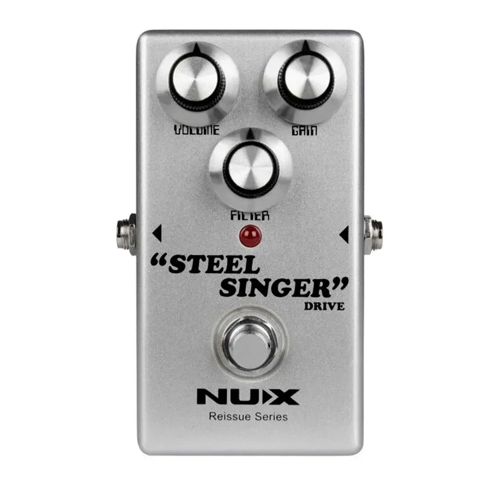 Педаль эффектов для электрогитары Nux Steel Singer Overdrive с блоком питания