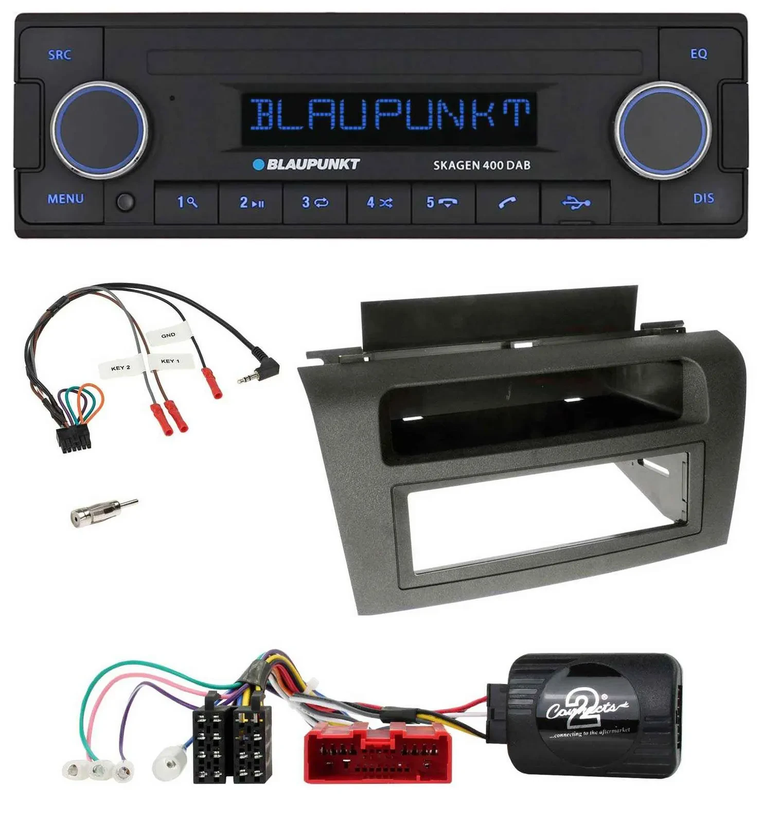 Blaupunkt DAB USB Bluetooth Lenkrad Autoradio für Mazda 3 (2003-2009)