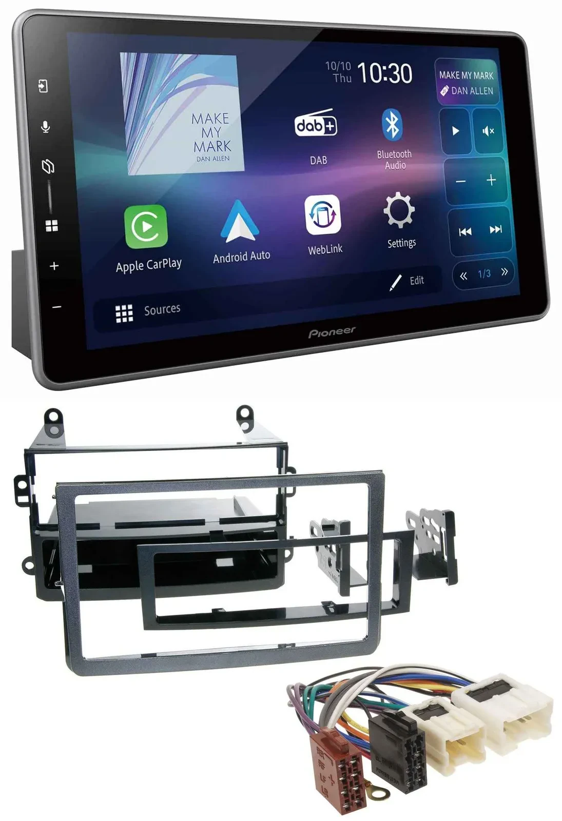 Автомагнитола для Nissan 350Z (с 2006) Pioneer Bluetooth, USB, DAB, MP3