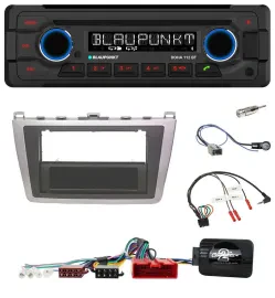 Blaupunkt Lenkrad MP3 CD Bluetooth USB Autoradio für Mazda 6 08-12 silber schwar
