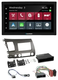 Blaupunkt DAB Bluetooth USB MP3 2DIN Autoradio für Honda Civic Hybrid FD3 06-10