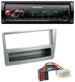 Pioneer Bluetooth USB MP3 DAB Autoradio für Honda Civic 04-06 silber autom. Klim