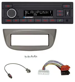 Blaupunkt DAB MP3 Bluetooth USB Autoradio für Renault Twingo ab 2015 beige-grau