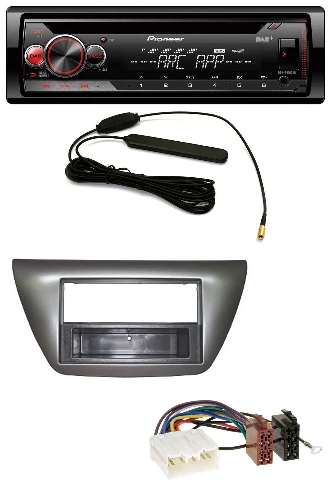 Pioneer CD USB AUX DAB MP3 Autoradio für Mitsubishi Lancer Evo 2004-2008