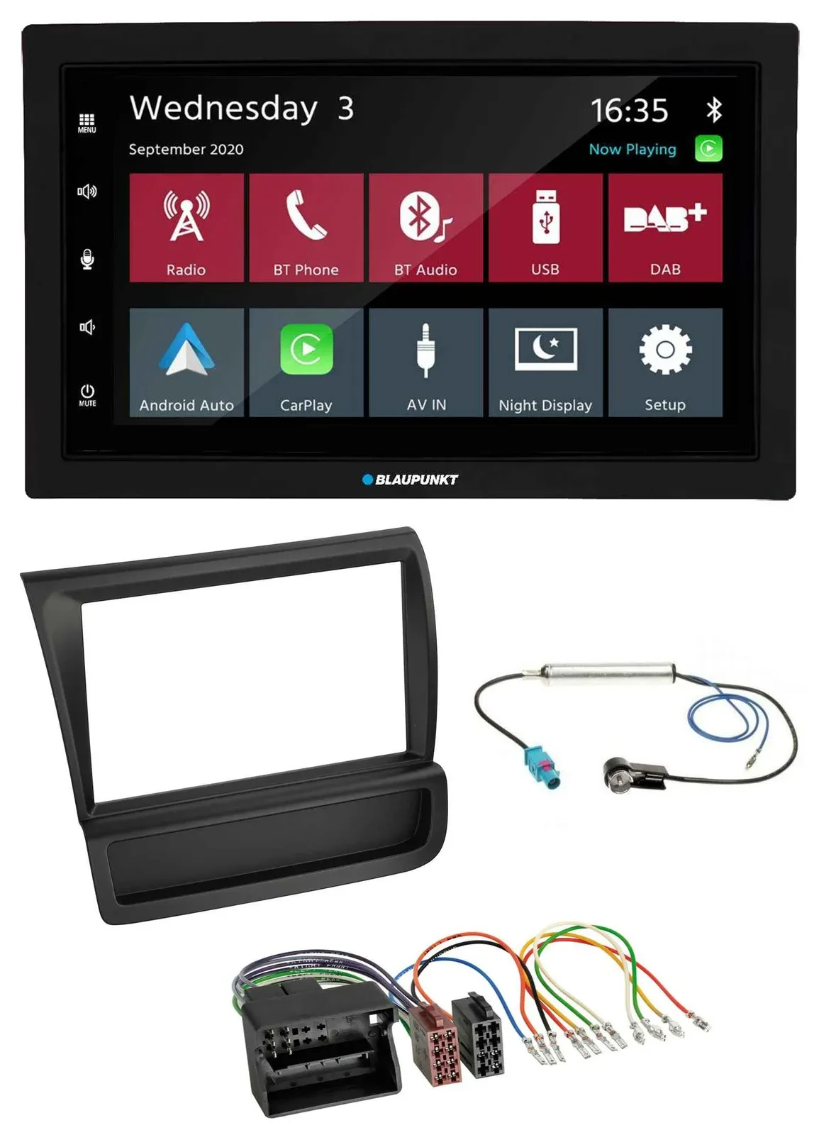 Blaupunkt DAB Bluetooth USB MP3 2DIN Autoradio für Audi R8 (42, 2006-2015)
