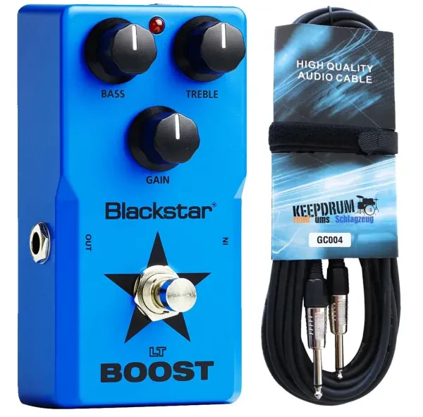 Blackstar LT-Boost Effektpedal + keepdrum Gitarrenkabel 6m