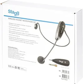 Stagg SUW-12H-BK 2.4 GHZ Wireless Headset Microphone Set - 2.4 GHZ