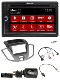 Blaupunkt TMC USB Lenkrad Bluetooth DAB 2DIN Navigation für Ford Transit V363 20