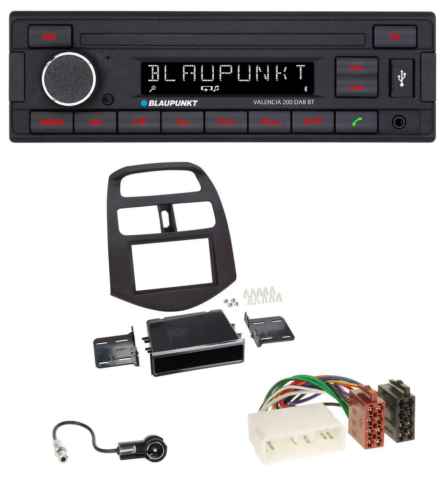 Blaupunkt DAB MP3 Bluetooth USB Autoradio für Chevrolet Spark (KLM 2012-2013)