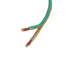 ACV Lautsprecherkabel 2x 2,50mm² transparent/mint Meterware 51-240-015