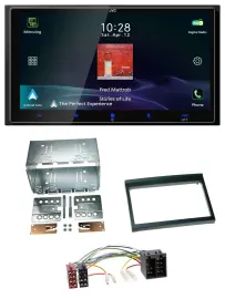 JVC USB Bluetooth 2DIN DAB MP3 Autoradio für Porsche 911, 996 (97-06)