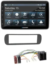 Blaupunkt USB DAB SD MP3 Bluetooth Autoradio für Lancia Y (1996-2004) - schwarz