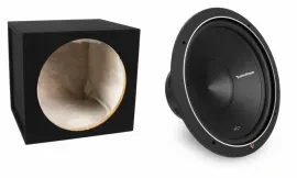 Rockford Fosgate P1S4-15 250W 15" 4-Ohm Car Subwoofer with Sealed Enclosure Box