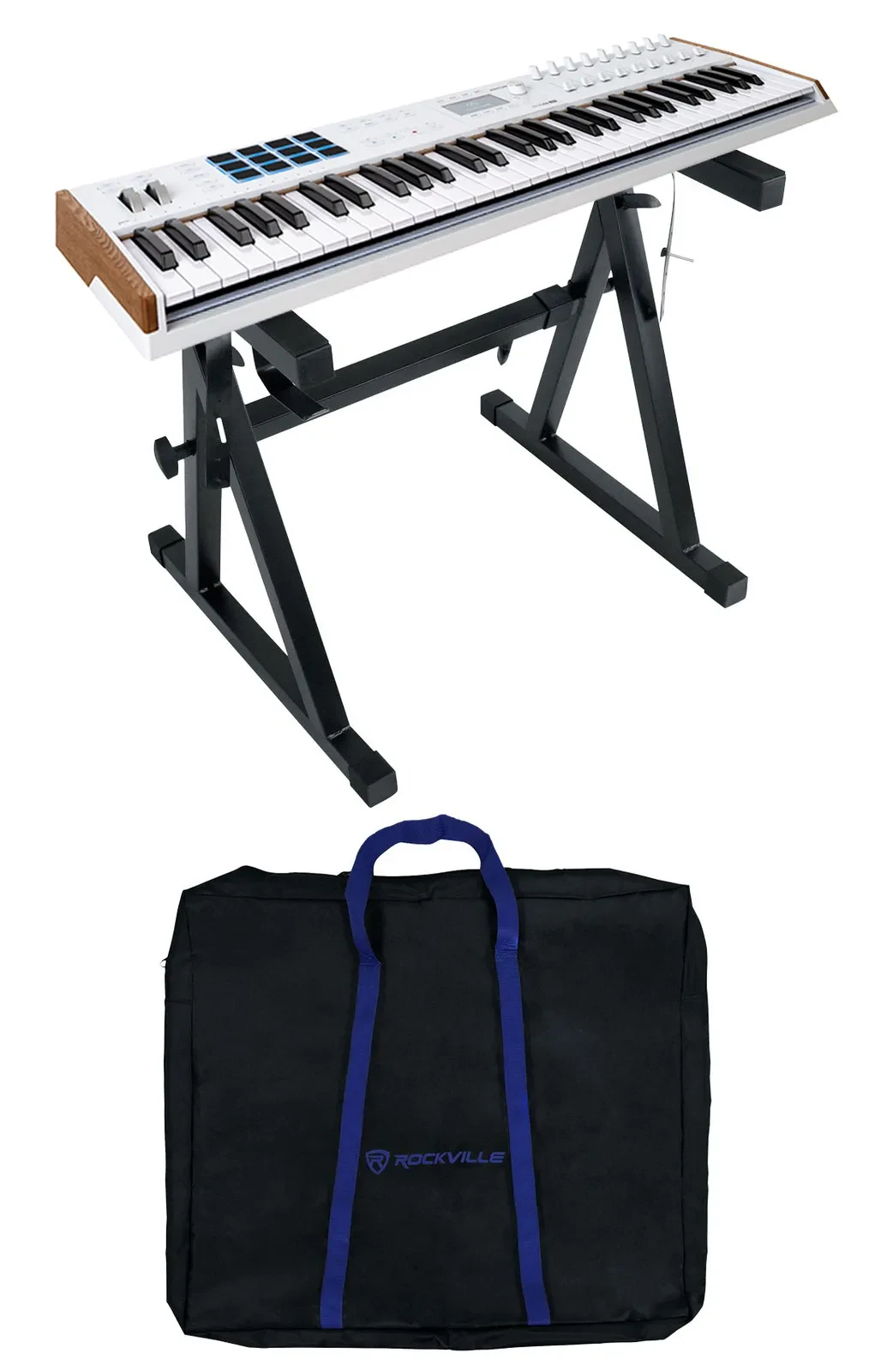 Arturia KEYLAB 61-Key Mk3 White USB Midi Keyboard Controller+Z-Style Stand