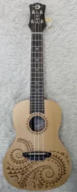 Luna Guitars Luna UKE TC SPR Tattoo Concert Size Spruce Top Mahogany Body Ukulele