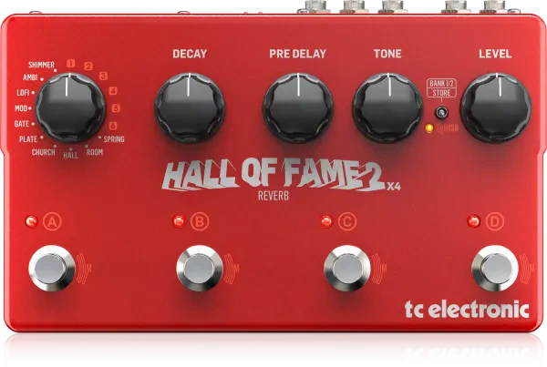 Педаль эффектов для электрогитары TC Electronic Hall of Fame 2 X4 Reverb