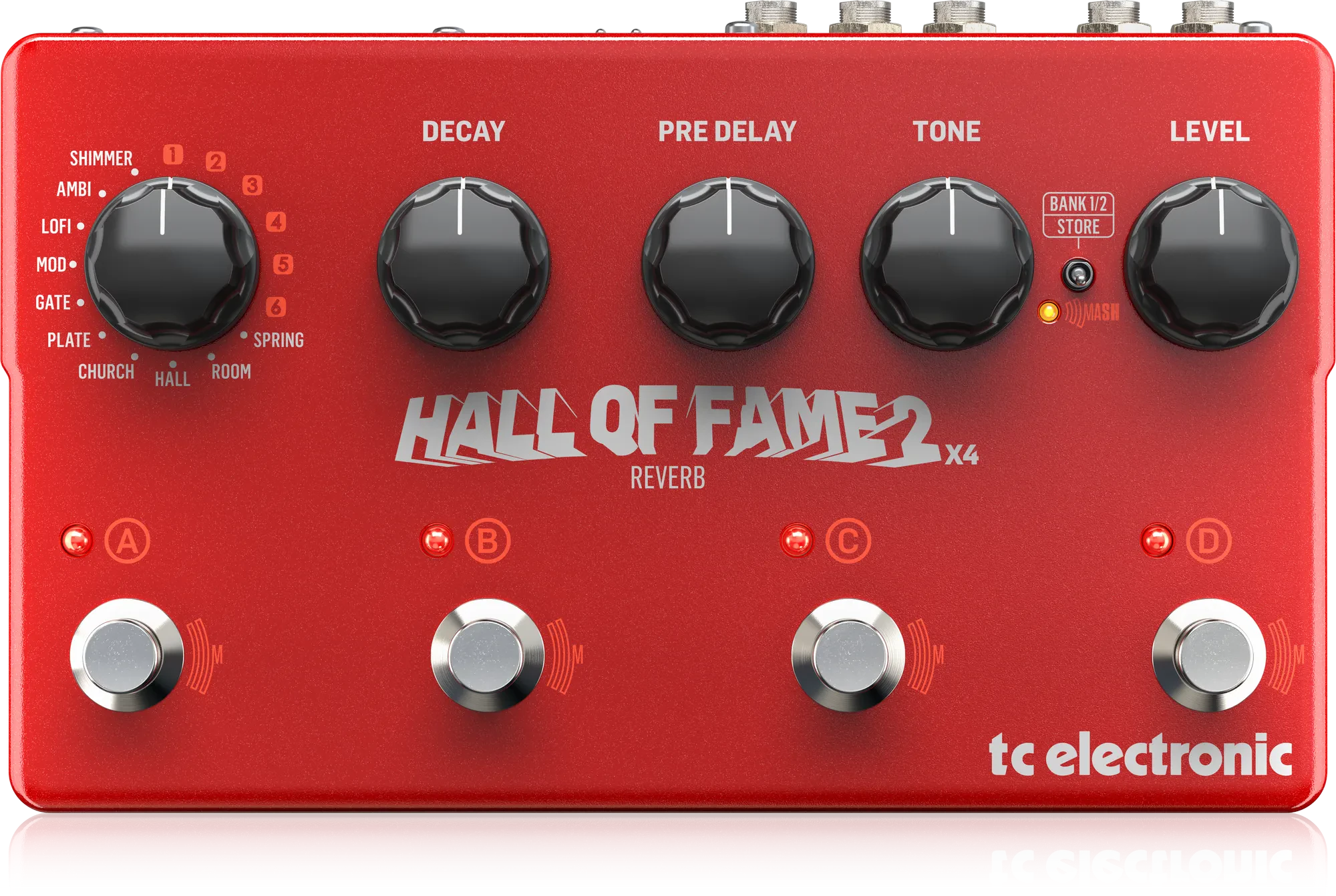 Педаль эффектов для электрогитары TC Electronic Hall of Fame 2 X4 Reverb
