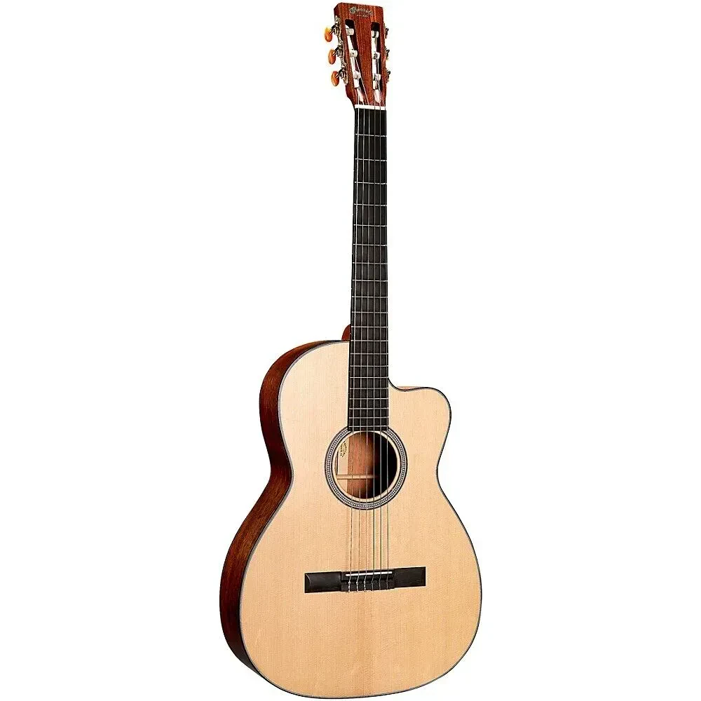 Электроакустическая гитара Martin Guitars 000C12-16E 16 Series, классическая, нейлоновые струны, с вырезом, натуральный, с чехлом