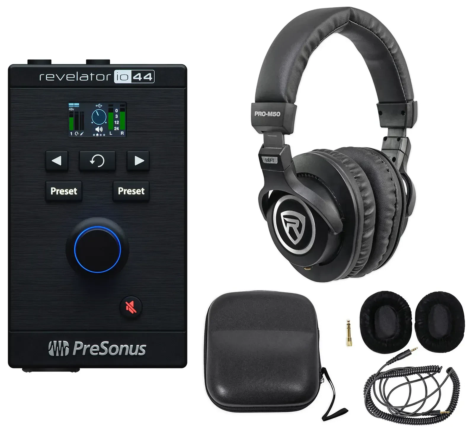 Звуковая карта внешняя USB PreSonus Revelator io44 с эффектами (набор)