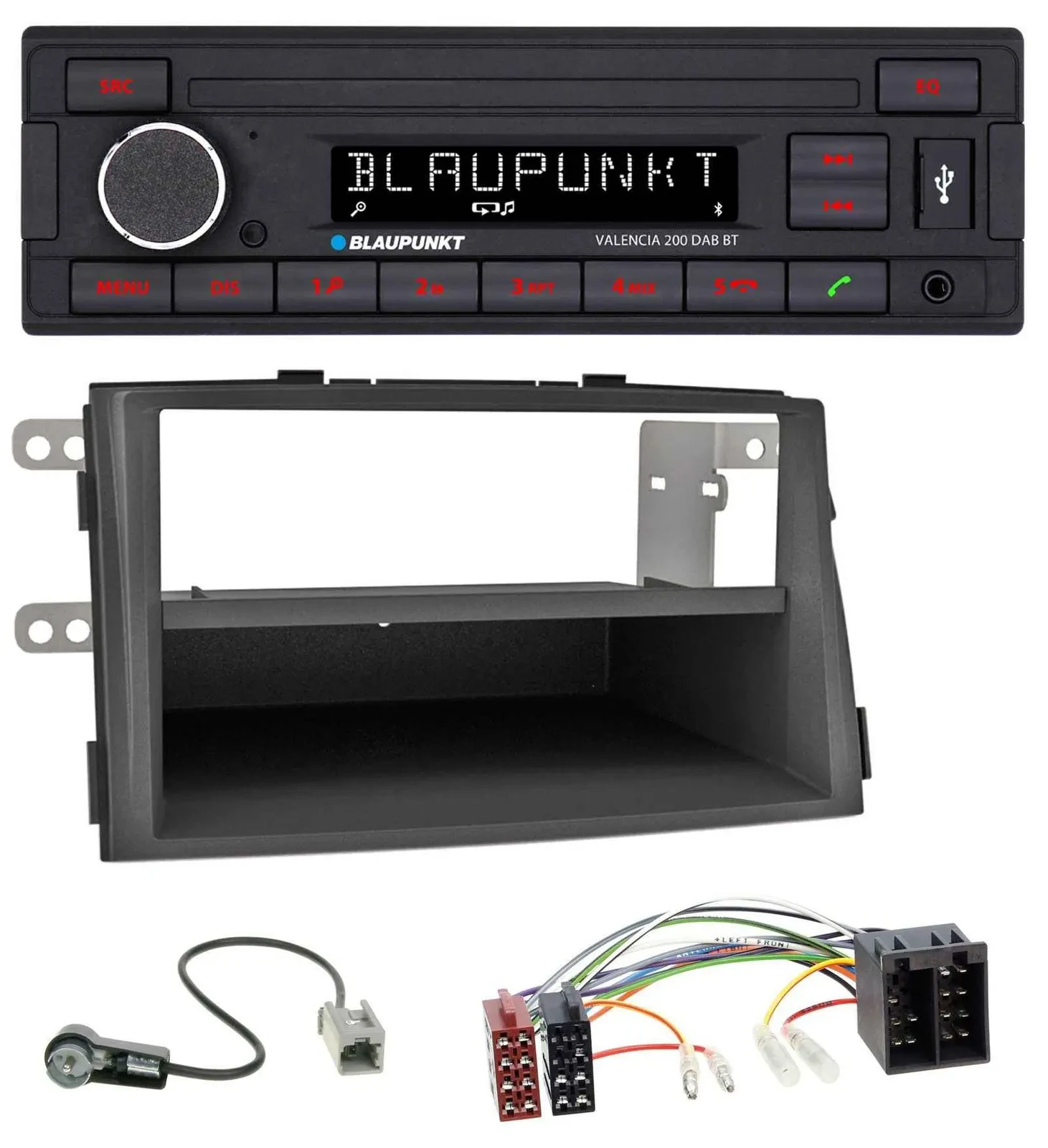 Blaupunkt DAB MP3 Bluetooth USB Autoradio für Kia Sorento II (XM, 2009-2012)
