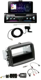 Автомагнитола для Fiat 500L (с 2012) Pioneer DAB, Bluetooth, USB, поддержка кнопок на руле