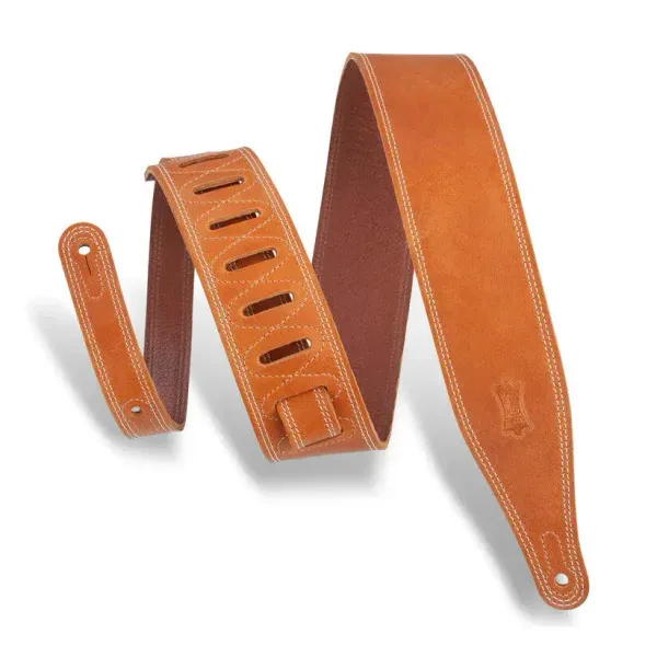 Levy's Butter Double Stitch Guitar Strap - Tan