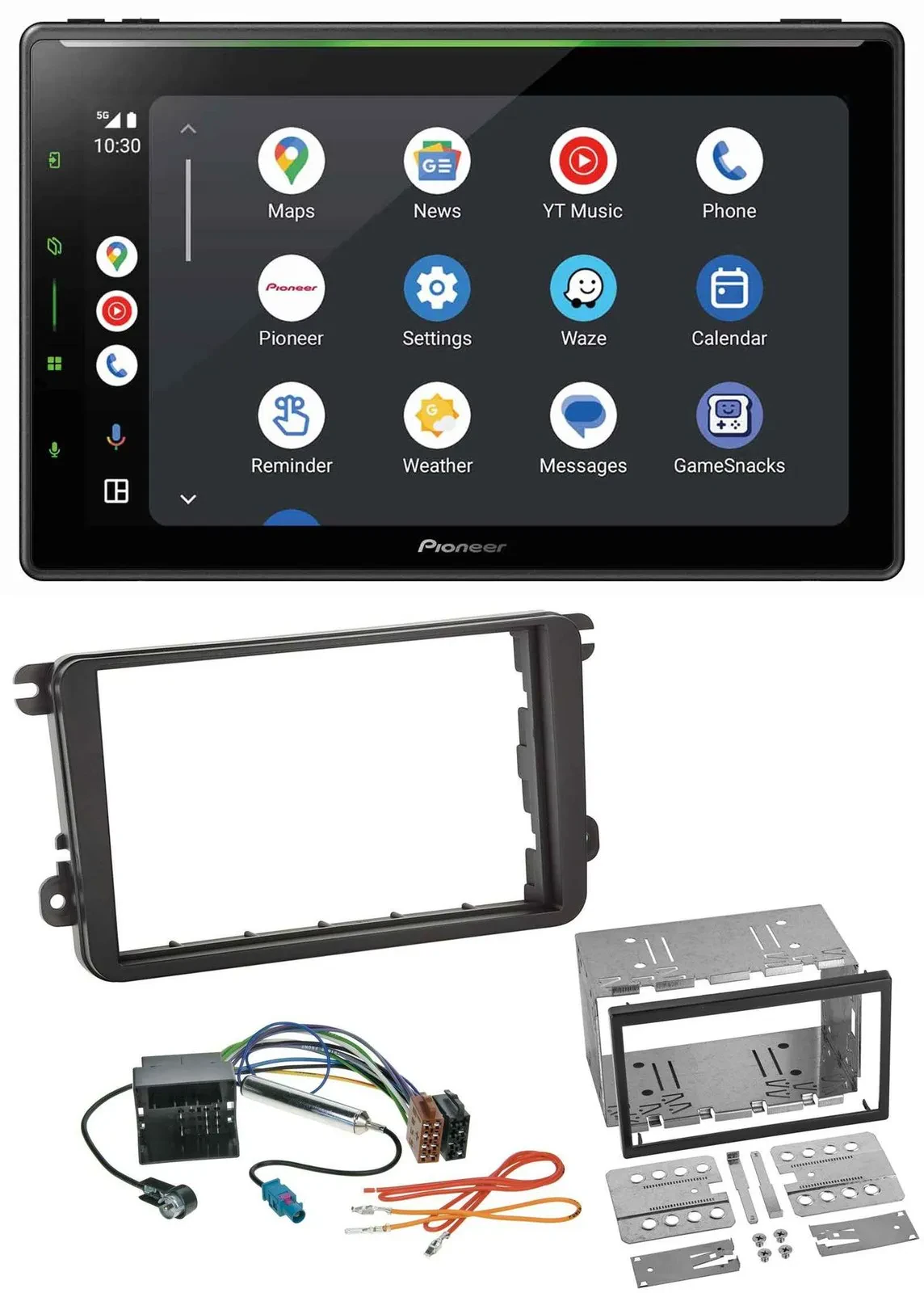 Pioneer 2DIN MP3 USB Bluetooth DAB Autoradio für VW Sharan ab 10 Tiguan ab 07 To