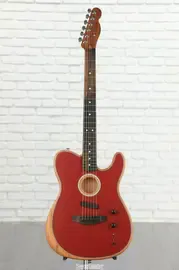 Электроакустическая гитара Fender Acoustasonic Telecaster Ebony FB Crimson Red