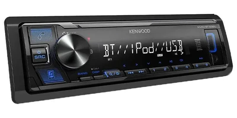 Автомагнитола Kenwood KMM-BT232U 1-DIN, сенсорный экран, Bluetooth, без CD