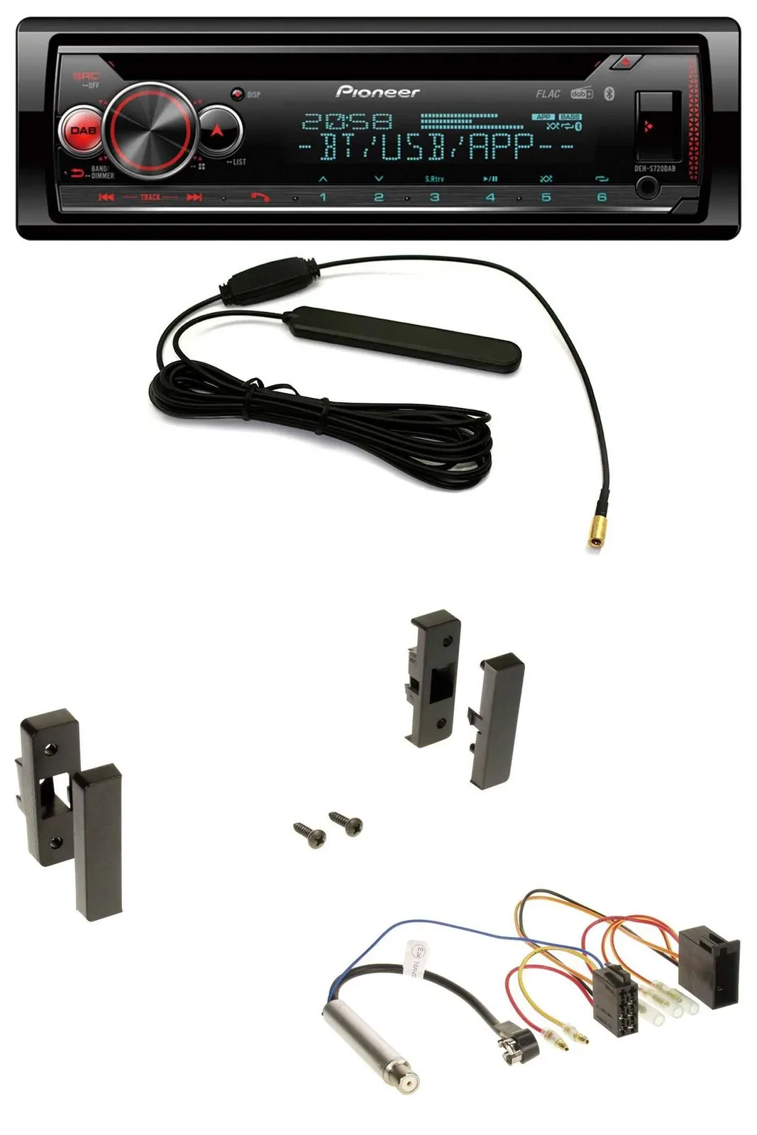 Автомагнитола для Audi A3 (8L, 1996–2000) Pioneer USB DAB MP3 Bluetooth CD