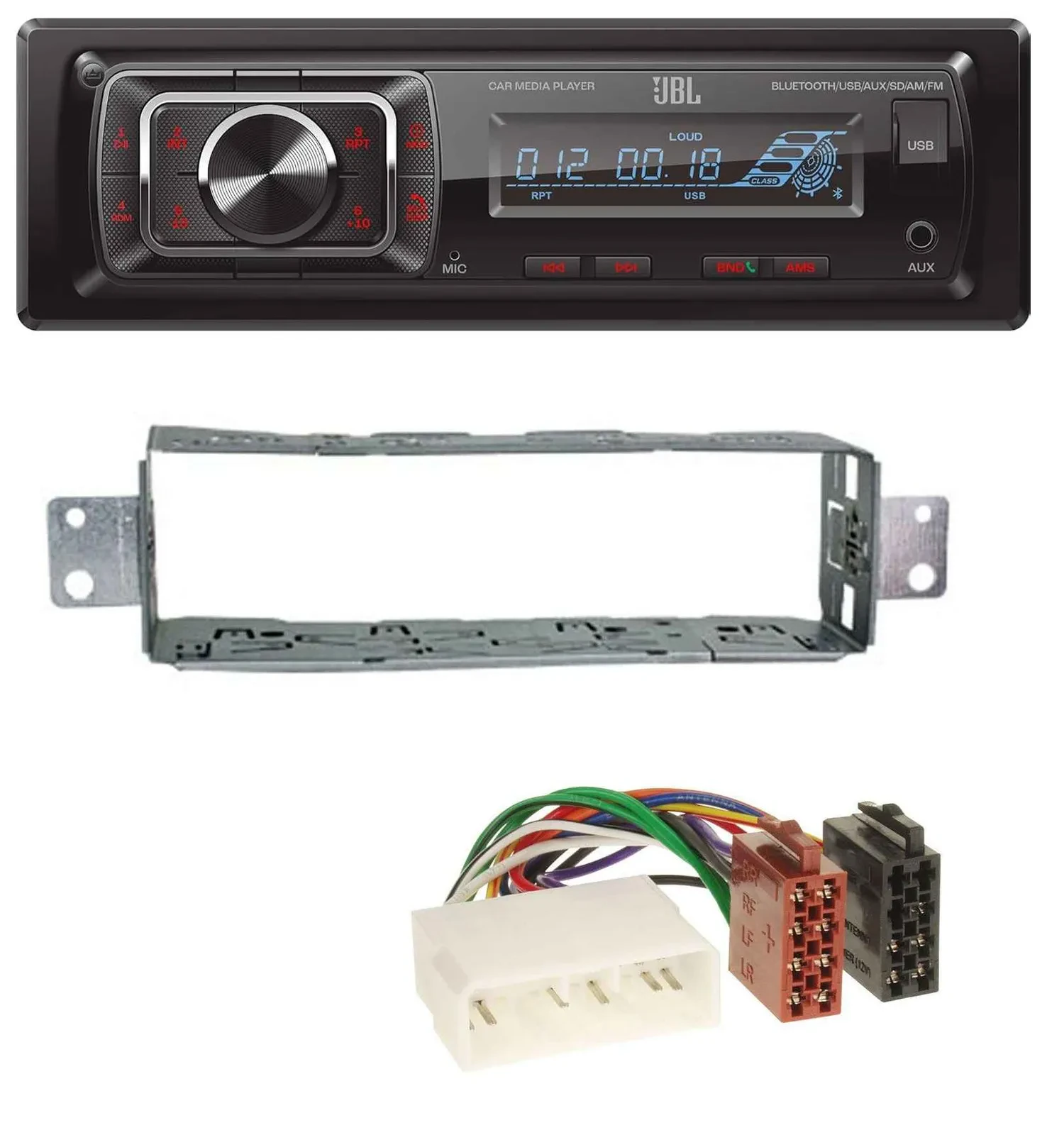 Автомагнитола JBL MP3/USB/SD/AUX/Bluetooth для Daewoo Lanos, Nubira, Leganza, Matiz