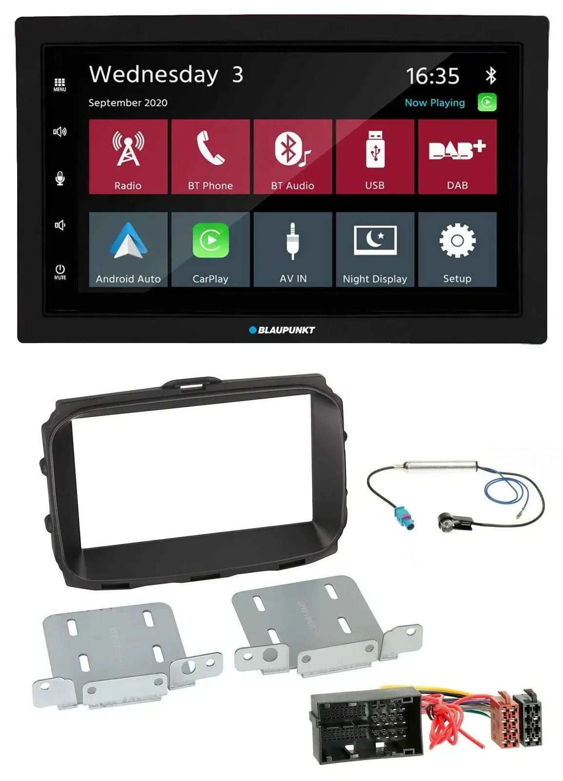 Blaupunkt DAB Bluetooth USB MP3 2DIN Autoradio für Alfa Giulietta 940 Facelift a