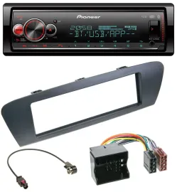 Pioneer Bluetooth USB MP3 DAB Autoradio für Renault Scenic (ab 12) - grau