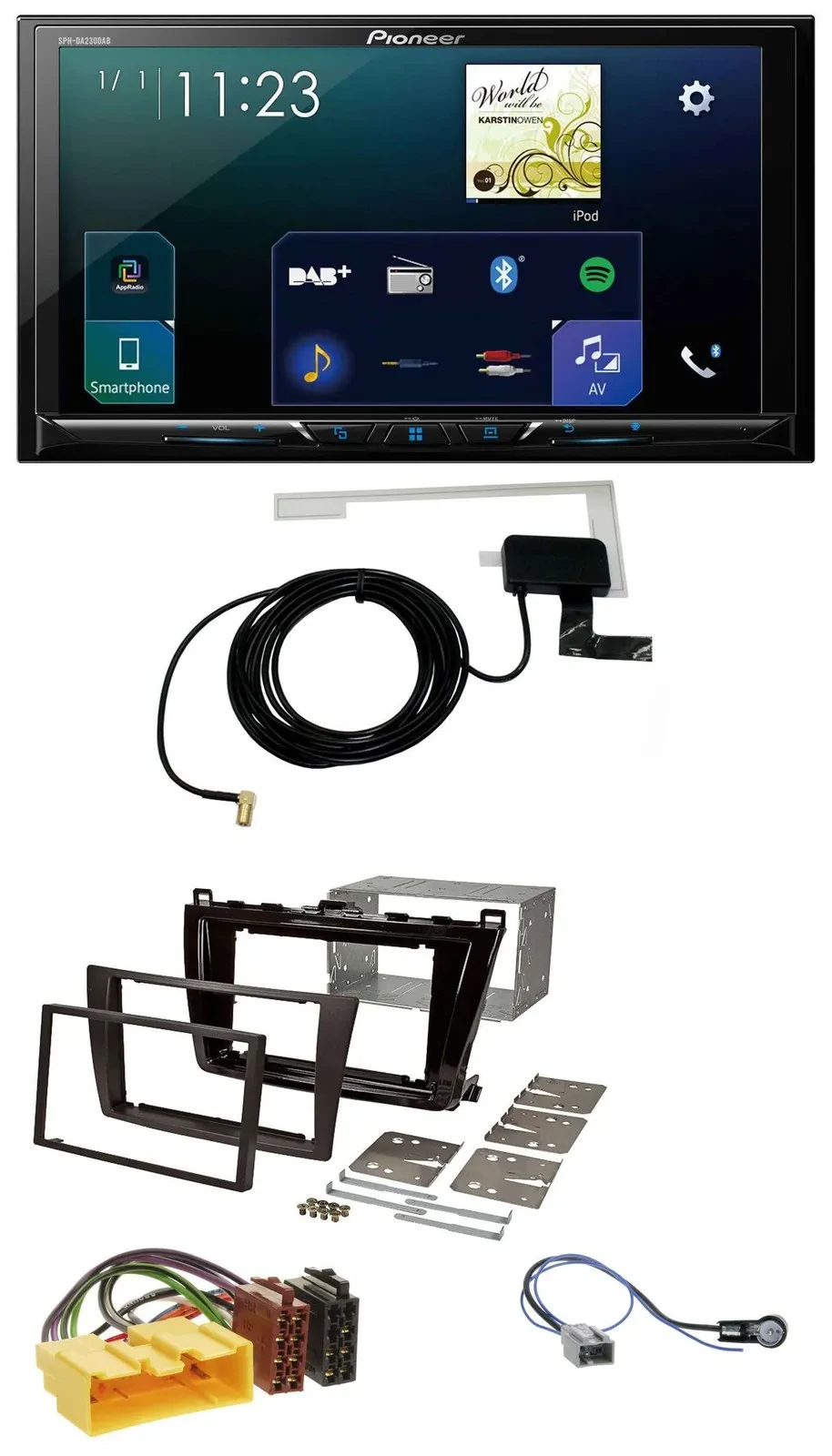 Pioneer 2DIN DAB USB MP3 Bluetooth Autoradio für Mazda 6 (208-2012)