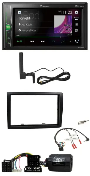 Pioneer MP3 DAB Lenkrad 2DIN Bluetooth Autoradio für Citroen Jumper Peugeot Boxe