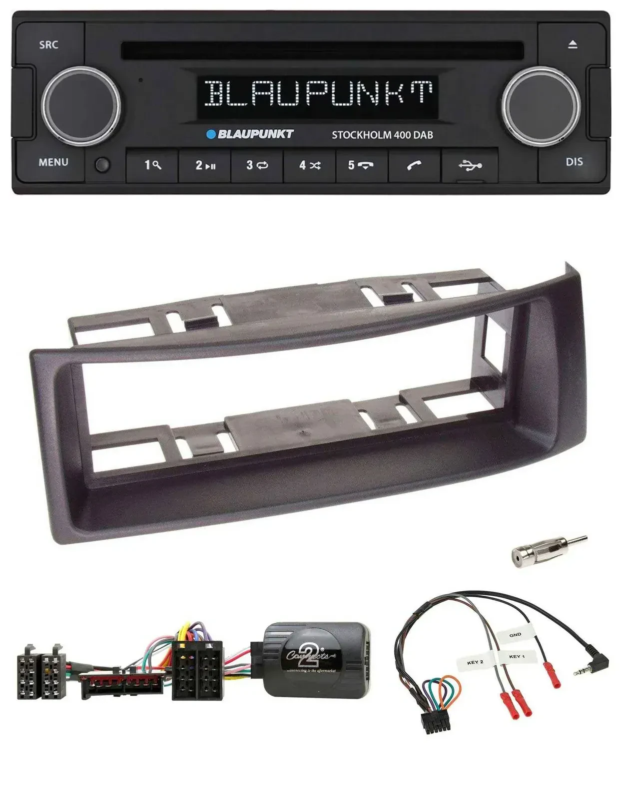 Blaupunkt Lenkrad Bluetooth DAB CD USB Autoradio für Renault Megane 1996-2000 Sc