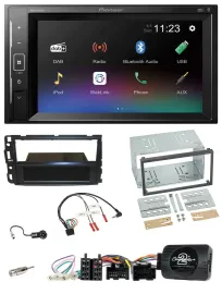 Pioneer DAB Lenkrad 2DIN Bluetooth USB Autoradio für Cadillac BLS YSCF 2006-2010