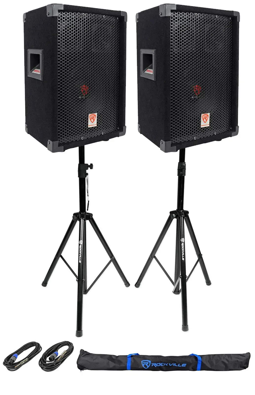 Пассивная акустическая система Rockville RSG8 Black 8” 300W 8 Ohm с аксессуарами (пара)