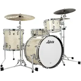 Ударная установка акустическая Ludwig Classic Oak 3-piece Downbeat Shell Pack w/20" Bass Vintage White Marine