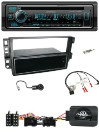 Автомагнитола Kenwood Bluetooth DAB USB CD для Chevrolet Aveo/Captiva с поддержкой кнопок на руле