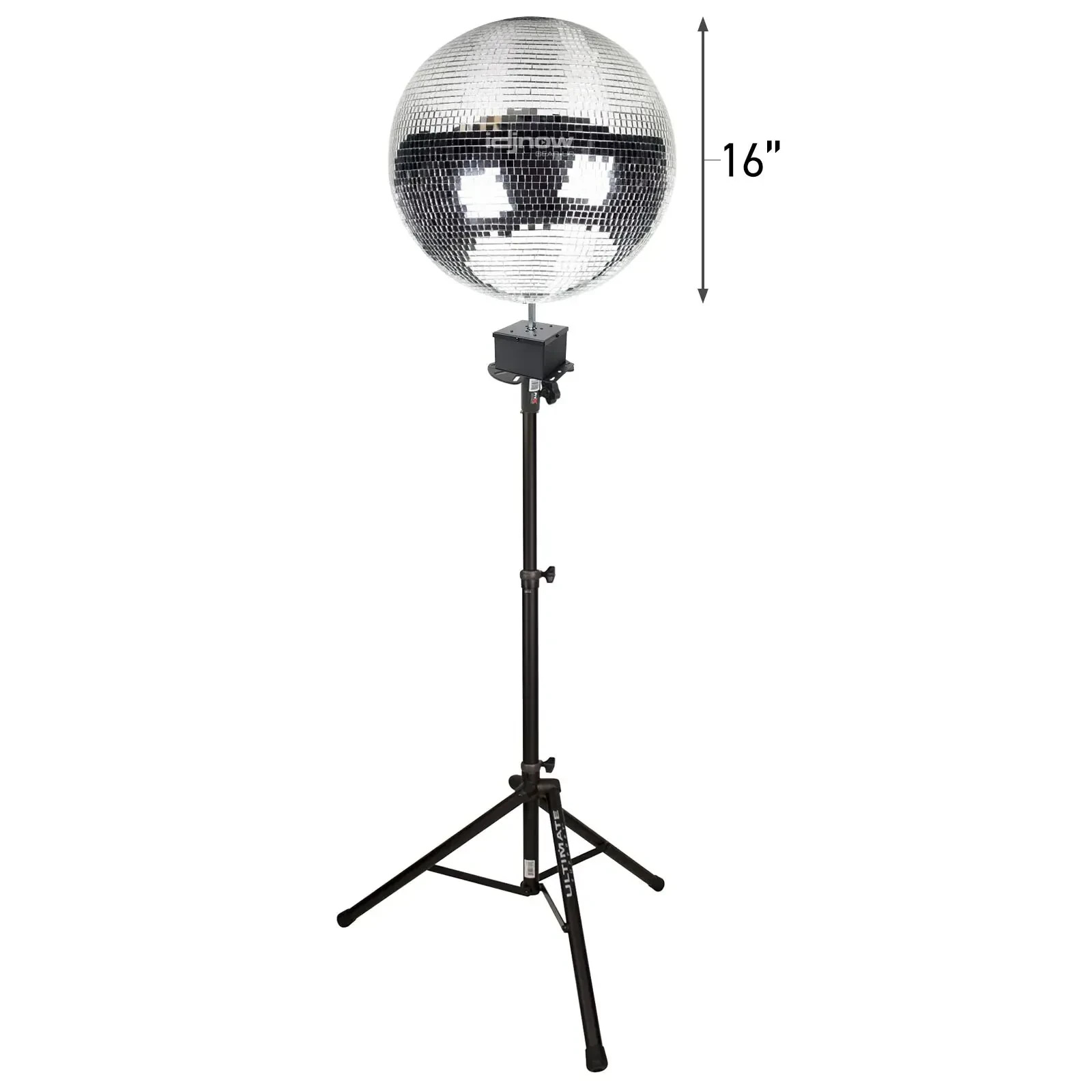 ProX MB-16 16" Polyfoam Core Disco Dance Party Mirror Glass Ball w Tripod Sta...