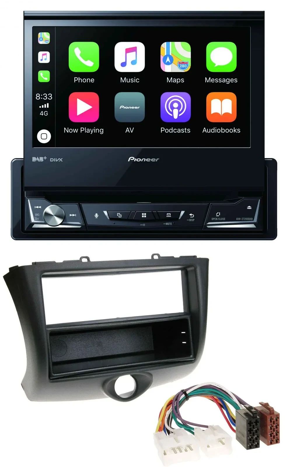 Автомагнитола для Toyota Yaris (2003–2006) Pioneer DVD, Bluetooth, DAB, USB, MP3