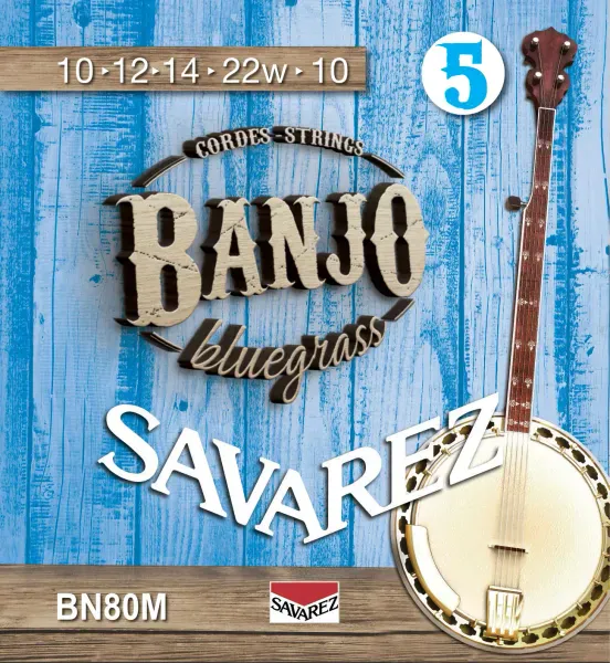 Струны для банджо Savarez BN80M Banjo Bluegrass Medium