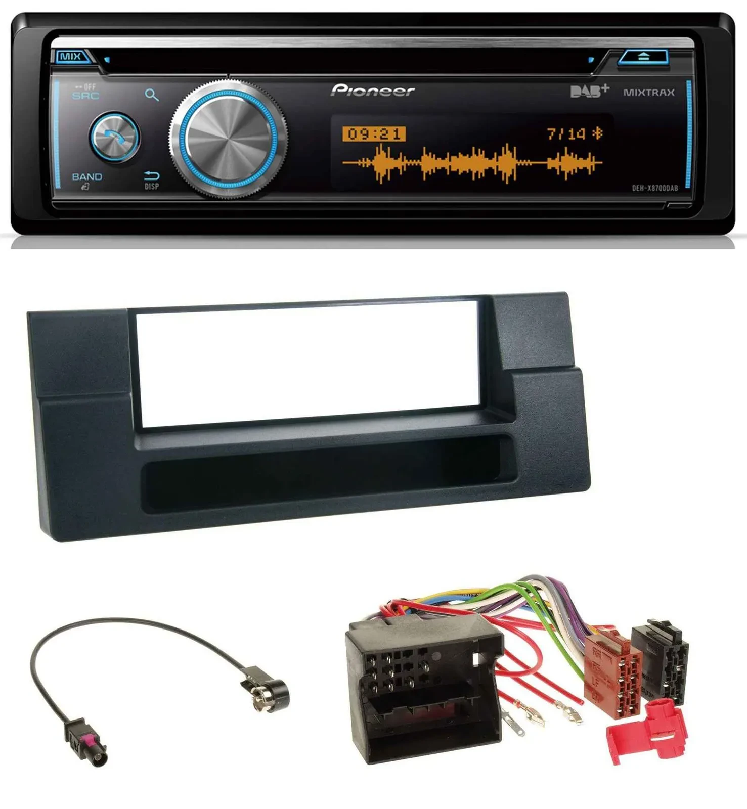 Pioneer MP3 DAB USB CD Bluetooth Autoradio für BMW X5 E53 5er E39 Quadlock Ablag