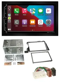 ESX 2DIN DAB USB MP3 Bluetooth Autoradio für SSangYong Actyon Kyron 2006-2011