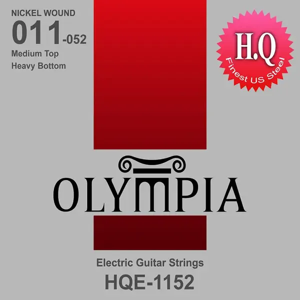 Струны для электрогитары Olympia HQE 1152 Round core 11-52