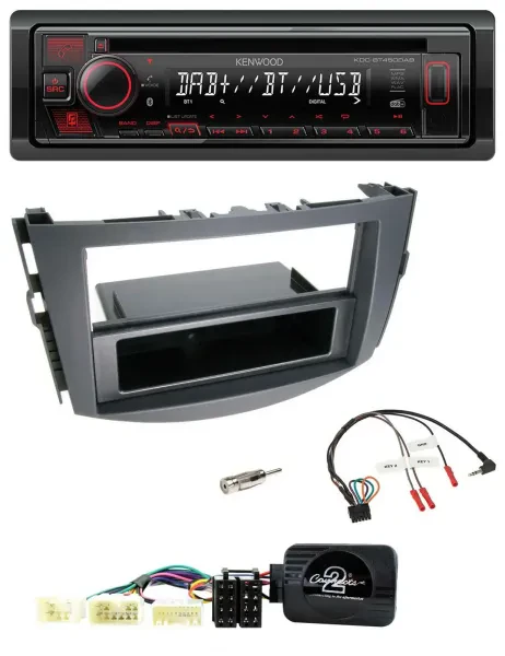 Kenwood Lenkrad CD USB Bluetooth DAB Autoradio für Toyota RAV-4 2006-2011